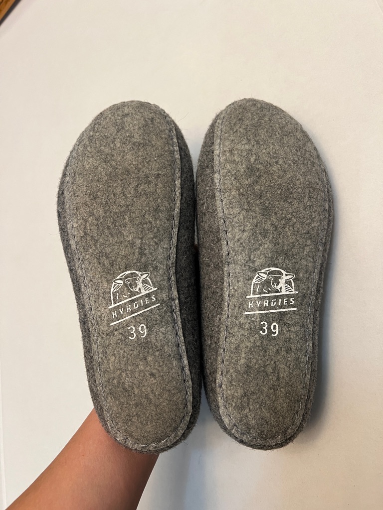 Kyrgies Boiled Wool Gray Slippers Womens Size 39= 8.5/9 — image 6 of 8